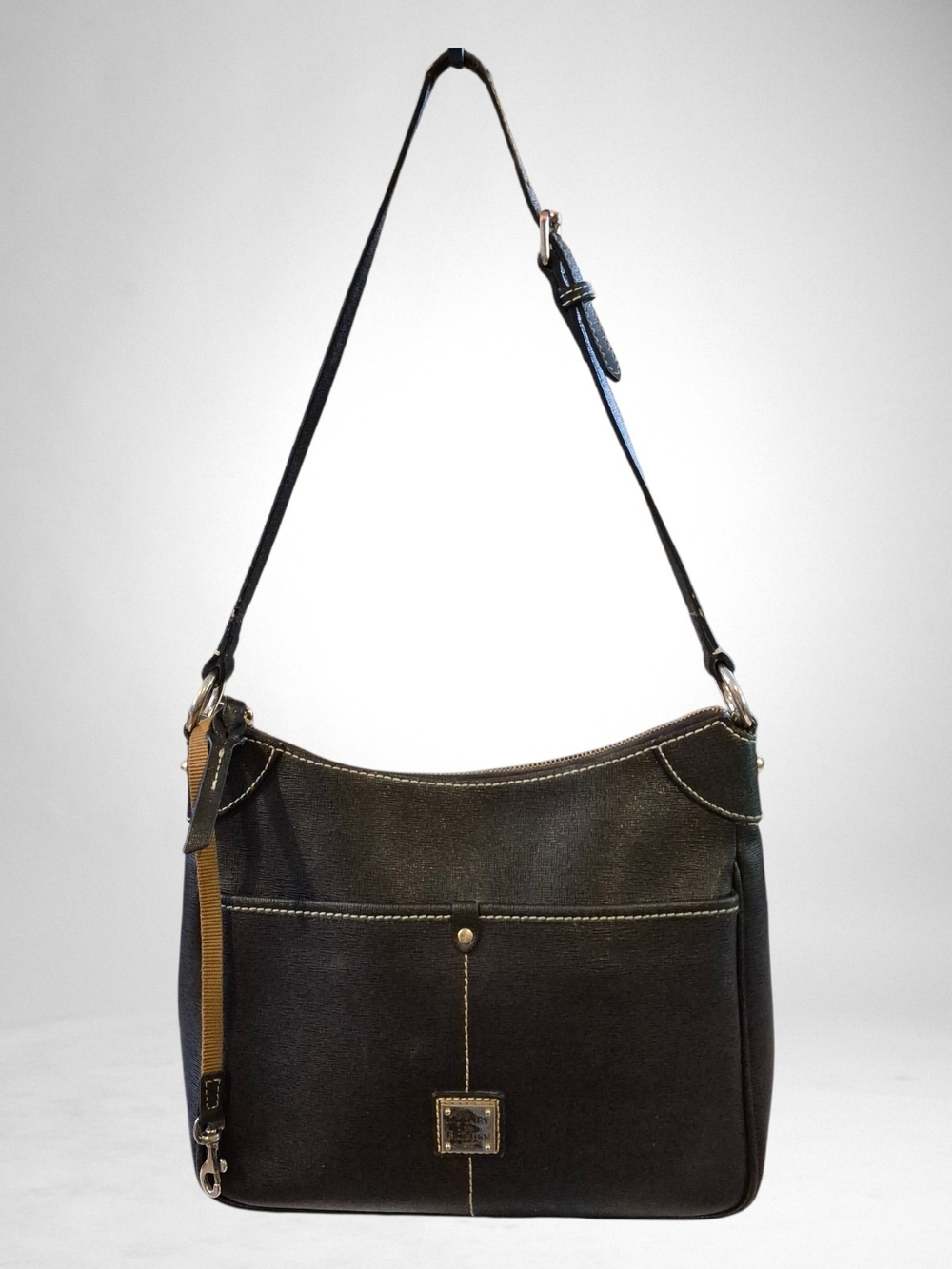 Dooney & Bourke Kimberly Black Saffiano Leather Shoulder Bag